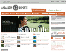 Tablet Screenshot of andaluciaesdeporte.org